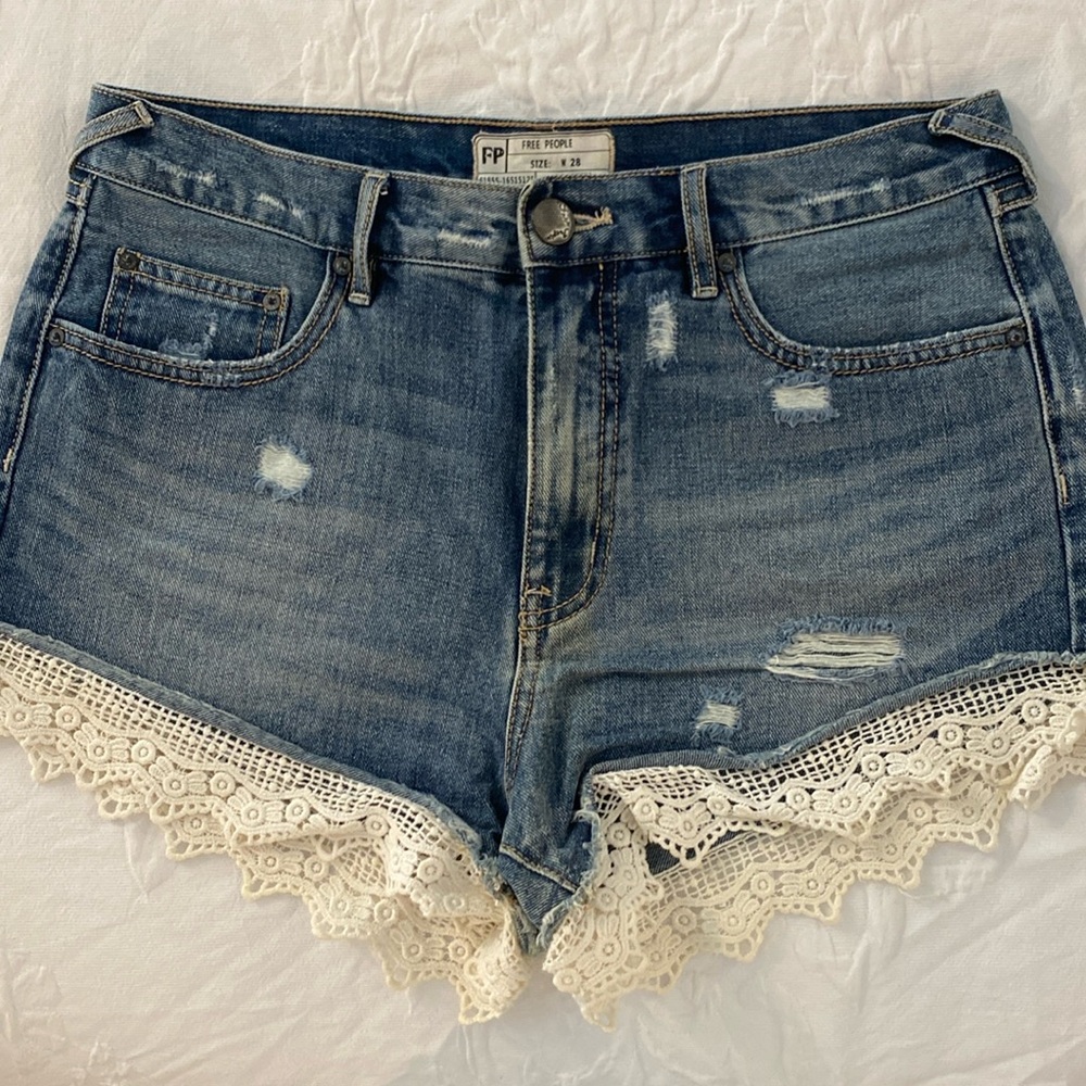 Free People Jean shorts